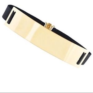 Metal Black and Gold Belt